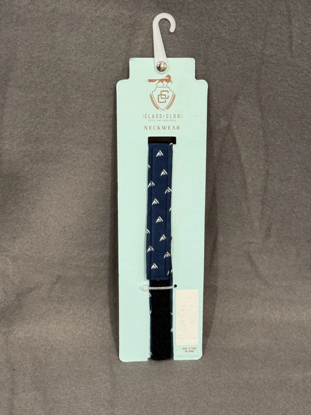 Class Club Boys Navy Sailboat Bow Tie NWT Pre-Tied Adjustable Velcro Nautical